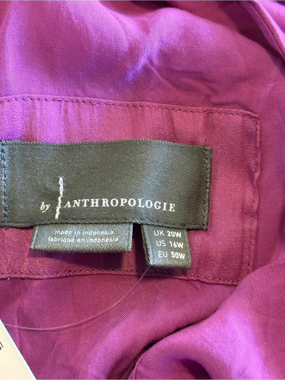 Anthropologie Purple V-Neck Vibrant Mini Dress Size 16W NWT - Picture 7 of 9